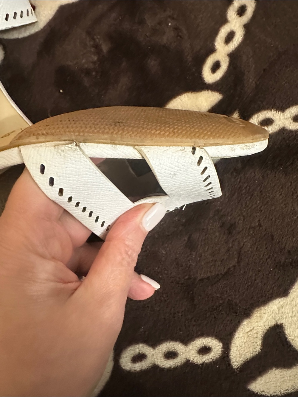 🌺🌺Hermes White Leather Cutout Mules - Picture 9 of 11